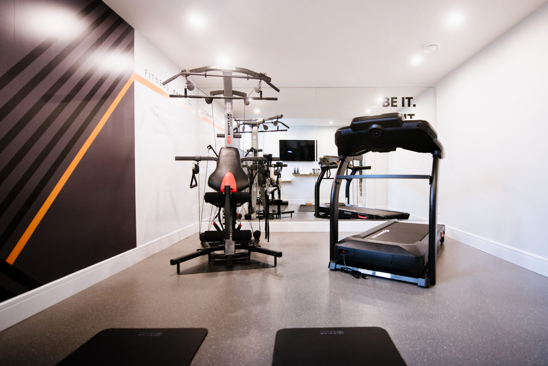 The Fitness Fanatic home gym package as shown in the Crystallina Kail showhome